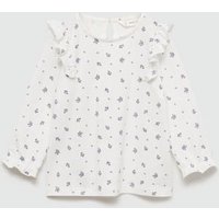 Gemusterte Volant-Bluse von MANGO BABY