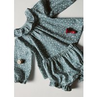 Gemustertes Kleid und Höschen Gemustertes Kleid und Höschen von MANGO BABY