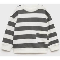 Gemustertes Sweatshirt mit Streifen Gemustertes Sweatshirt mit Streifen von MANGO BABY