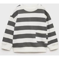 Gemustertes Sweatshirt mit Streifen von MANGO BABY