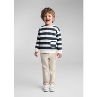 Gemustertes Sweatshirt mit Streifen Gemustertes Sweatshirt mit Streifen von MANGO BABY
