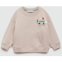 Gemustertes Sweatshirt mit Tasche von MANGO BABY