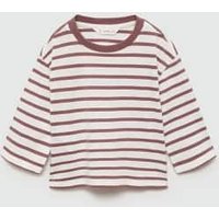 Gestreiftes Baumwoll-Shirt von MANGO BABY