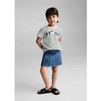 Gestreiftes Baumwoll-Shirt von MANGO BABY