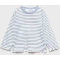 Gestreiftes Baumwoll-Shirt von MANGO BABY