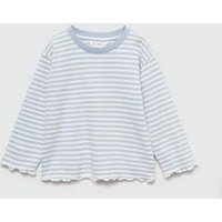 Gestreiftes Baumwoll-Shirt von MANGO BABY