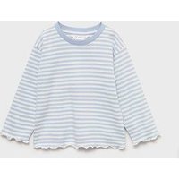 Gestreiftes Baumwoll-Shirt von MANGO BABY