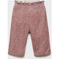 Gemusterte Feincord-Hose von MANGO BABY