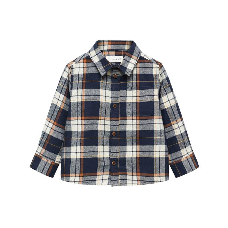 Hemd, Langarm Unisex Marine 3-4A von MANGO BABY