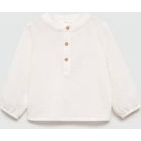 Hemd aus Crinkle-Baumwolle Hemd aus Crinkle-Baumwolle von MANGO BABY