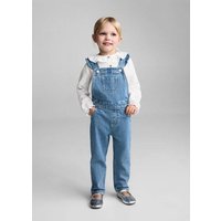 Jeans-Latzhose mit Rüschen Jeans-Latzhose mit Rüschen von MANGO BABY