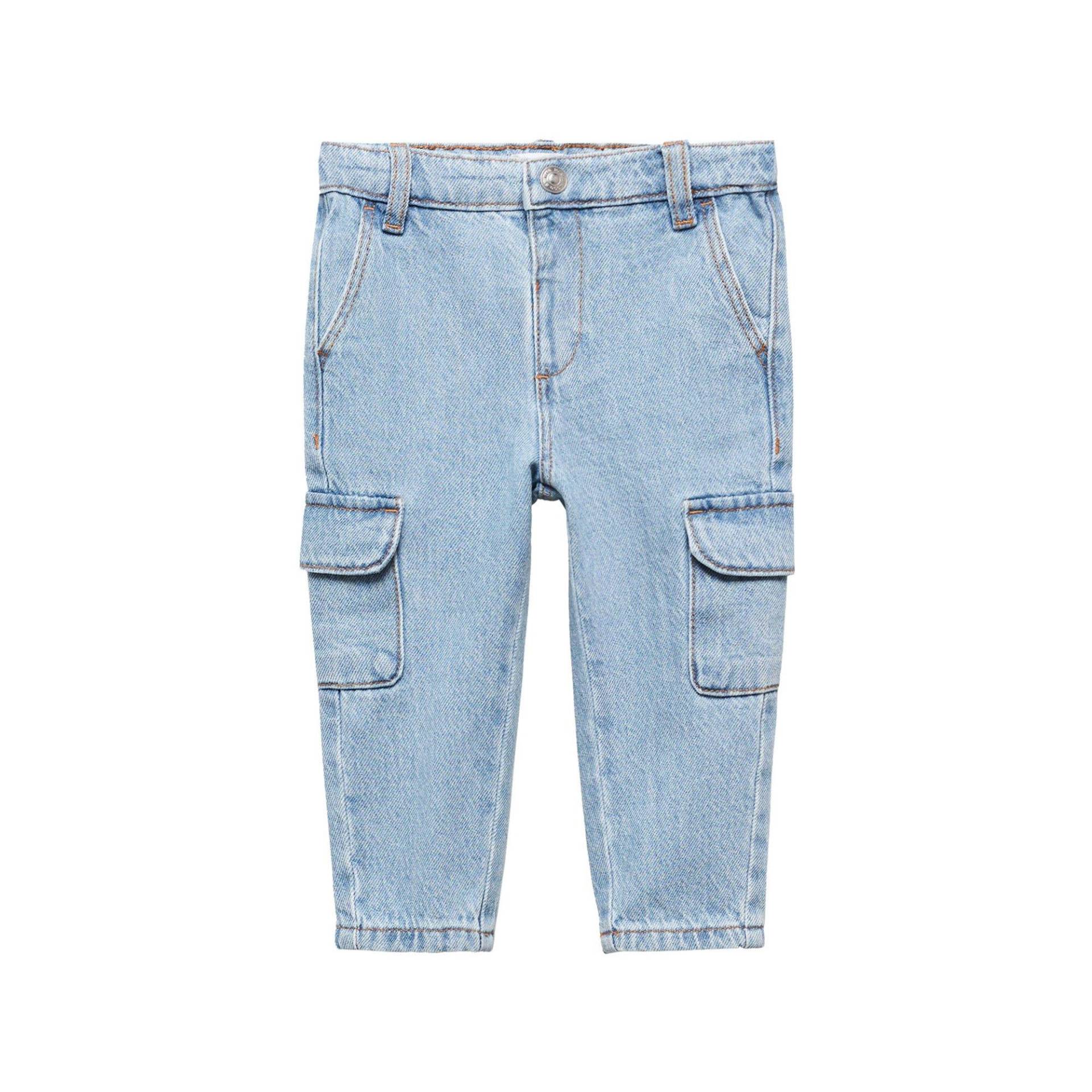 Jeans Unisex Bleached Blau 12-18M von MANGO BABY