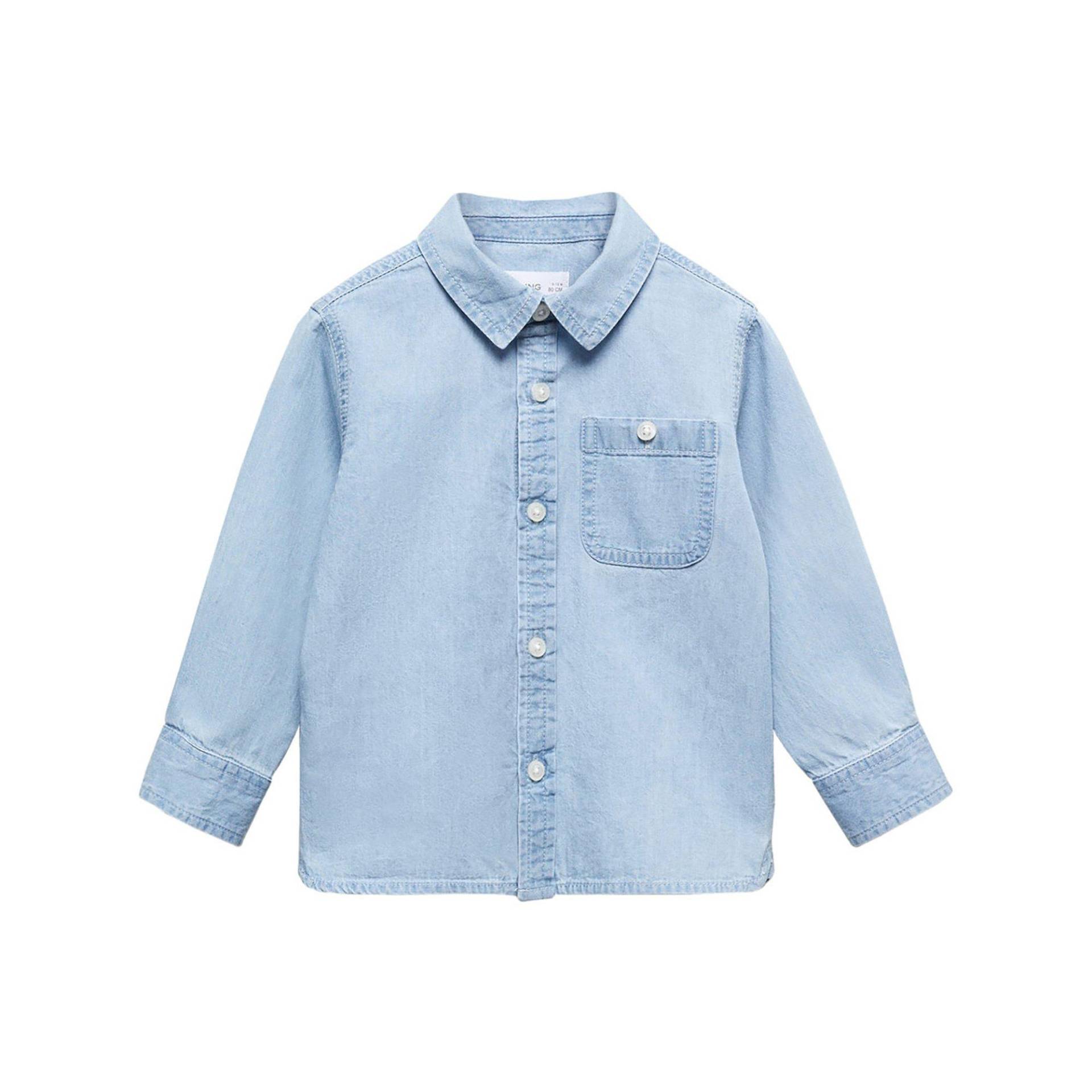 Jeanshemd, Langarm Unisex Medium Stoned 18-24M von MANGO BABY