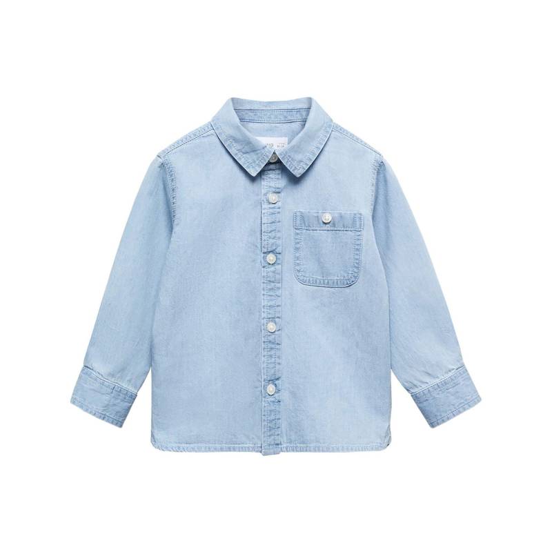 Jeanshemd, Langarm Unisex Medium Stoned 9-12M von MANGO BABY