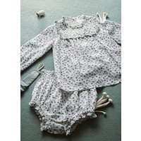 Gemustertes Kleid und Höschen von MANGO BABY