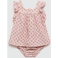 Kleid und Höschen aus Baumwolle Kleid und Höschen aus Baumwolle von MANGO BABY