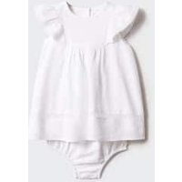 Kleid und Höschen aus Leinen von MANGO BABY