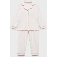 Langer Baumwoll-Pyjama mit Printmuster von MANGO BABY