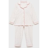 Langer Baumwoll-Pyjama mit Printmuster Langer Baumwoll-Pyjama mit Printmuster von MANGO BABY
