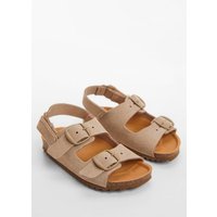 Ledersandalen mit Schnallen von MANGO BABY