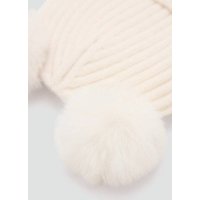 Ohrenmütze mit Kunstfell-Bommel Ohrenmütze mit Kunstfell-Bommel von MANGO BABY