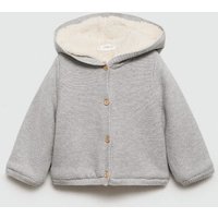 Plüsch-Cardigan mit Kapuze von MANGO BABY