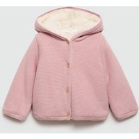 Plüsch-Cardigan mit Kapuze von MANGO BABY