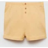 Baumwollshorts mit Knöpfen von MANGO BABY