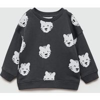 Gemusterte Sweatshirt mit Tigermotiv von MANGO BABY