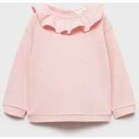 Baumwoll-Sweatshirt mit Rüschen von MANGO BABY