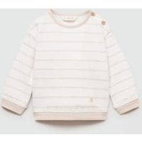 Gestreiftes Baumwoll-Sweatshirt von MANGO BABY