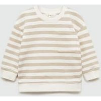 Gestreiftes Baumwoll-Sweatshirt von MANGO BABY