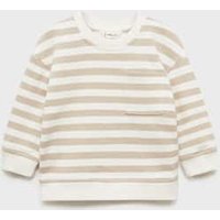 Gestreiftes Baumwoll-Sweatshirt von MANGO BABY