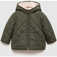 Steppanorak mit Innenfutter aus Plüsch von MANGO BABY