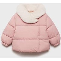Steppanorak mit Kunstpelz-Kragen Steppanorak mit Kunstpelz-Kragen von MANGO BABY
