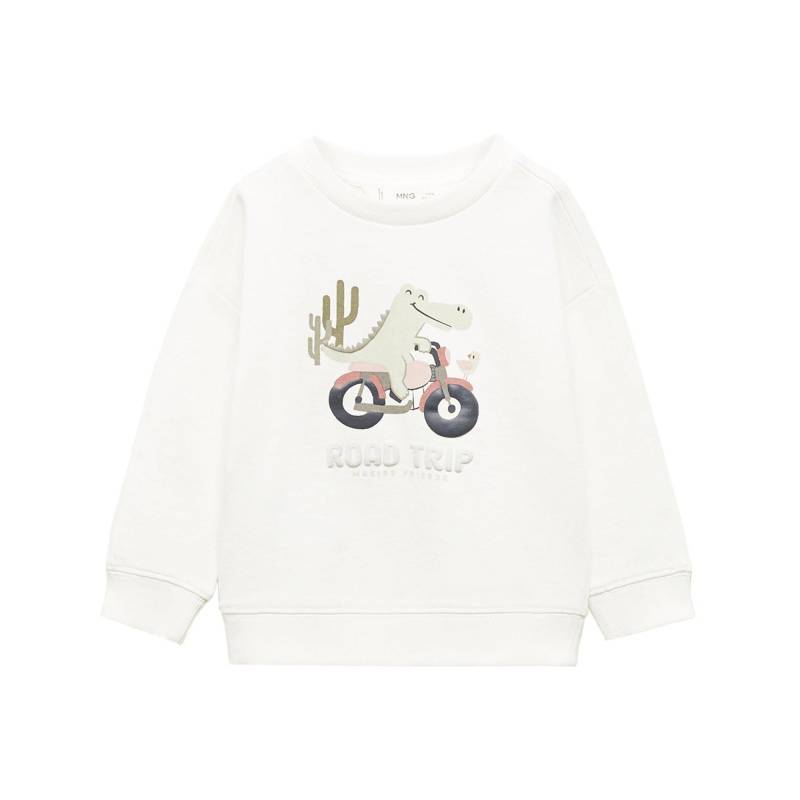 Sweatshirt Unisex Offwhite 12-18M von MANGO BABY