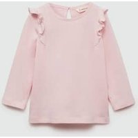 Langärmlies T-Shirt mit Rüschen von MANGO BABY