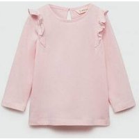 Langärmlies T-Shirt mit Rüschen von MANGO BABY