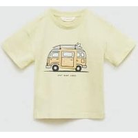 T-Shirt mit Reliefmuster T-Shirt mit Reliefmuster von MANGO BABY
