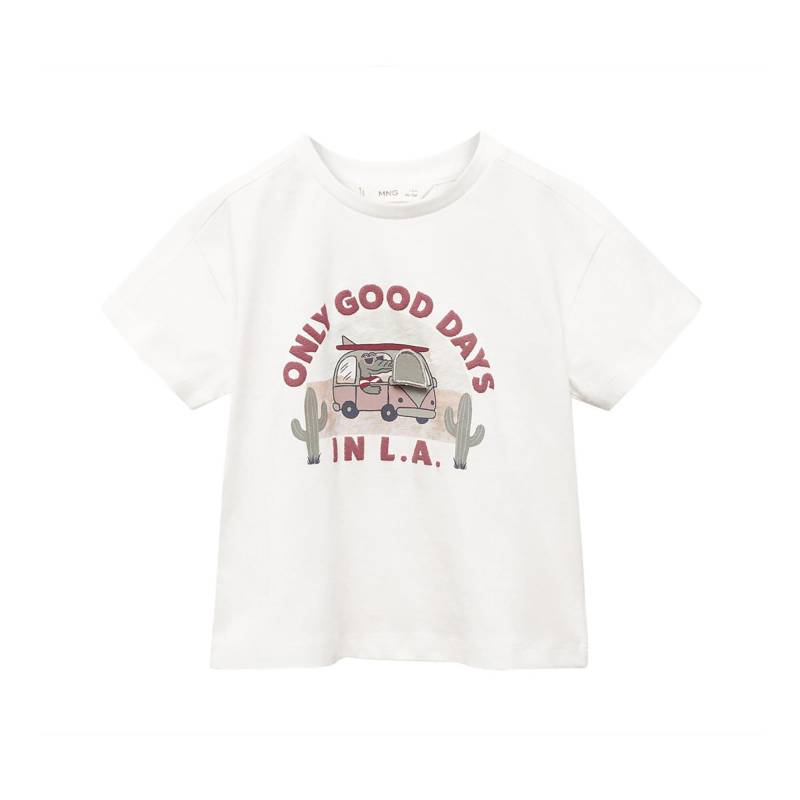 T-shirt, Kurzarm Unisex Offwhite 12-18M von MANGO BABY