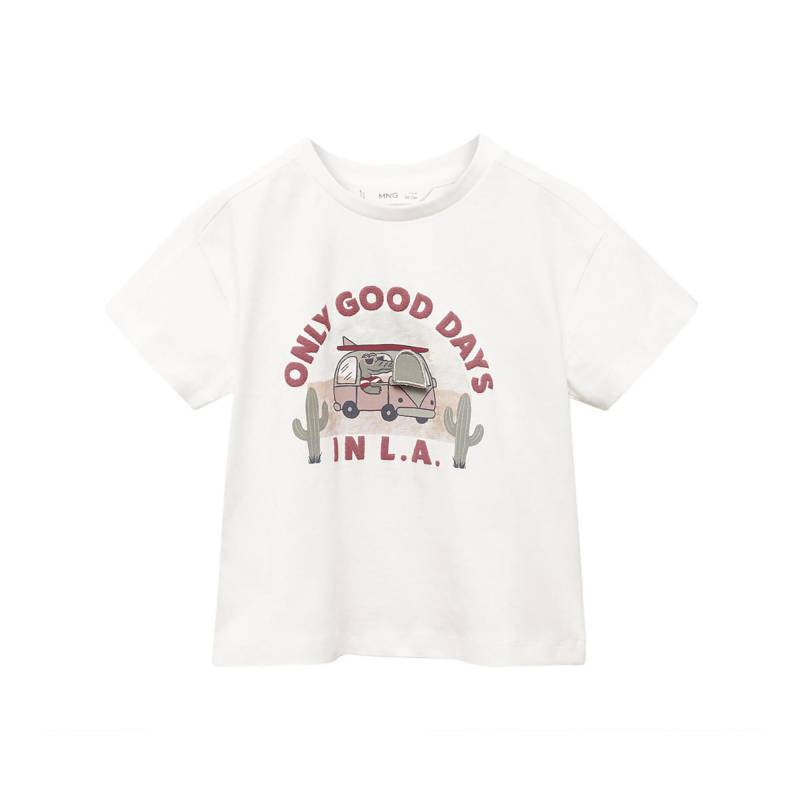 T-shirt, Kurzarm Unisex Offwhite 2-3A von MANGO BABY