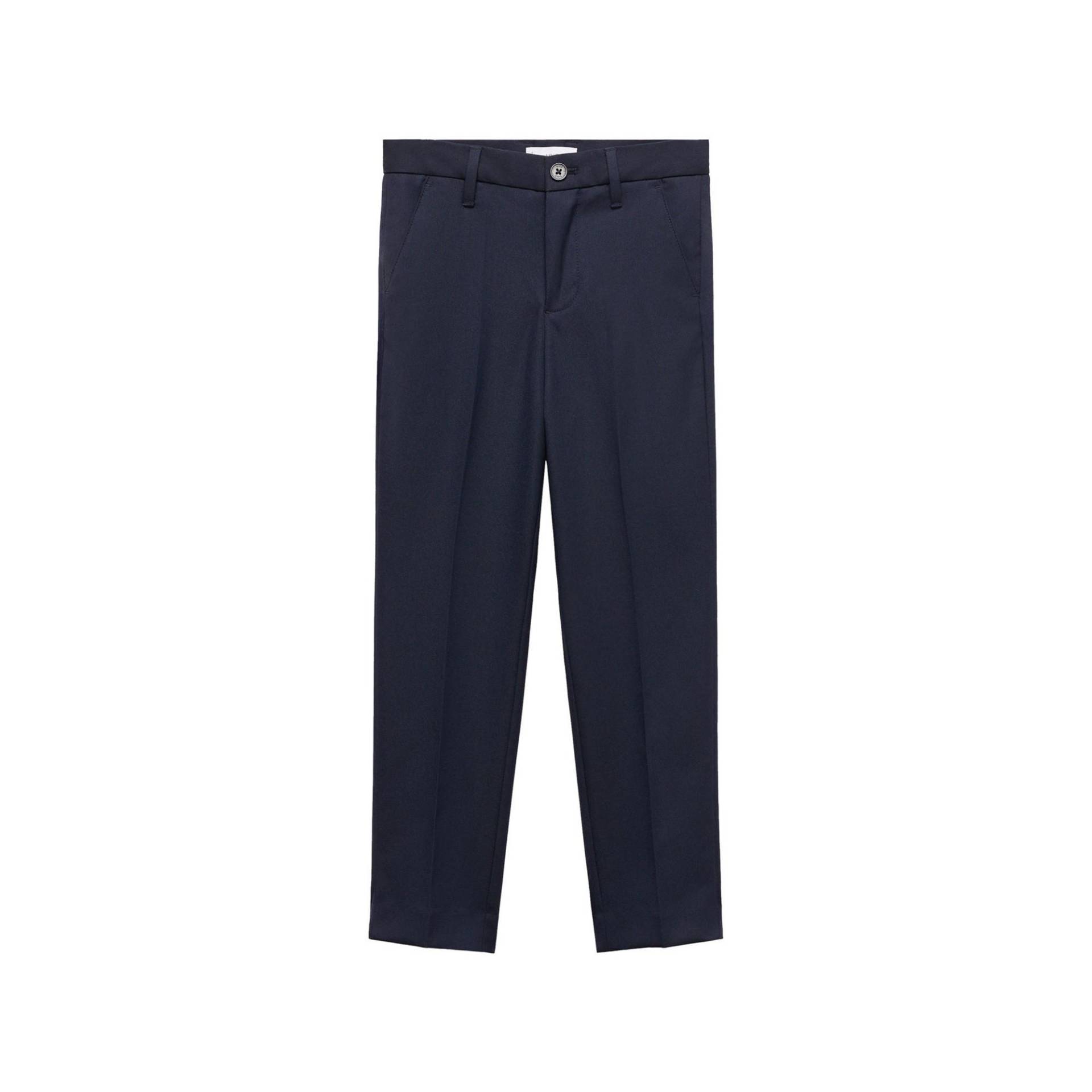 Anzughose, Body Fit Jungen Marine 11A von MANGO Kids