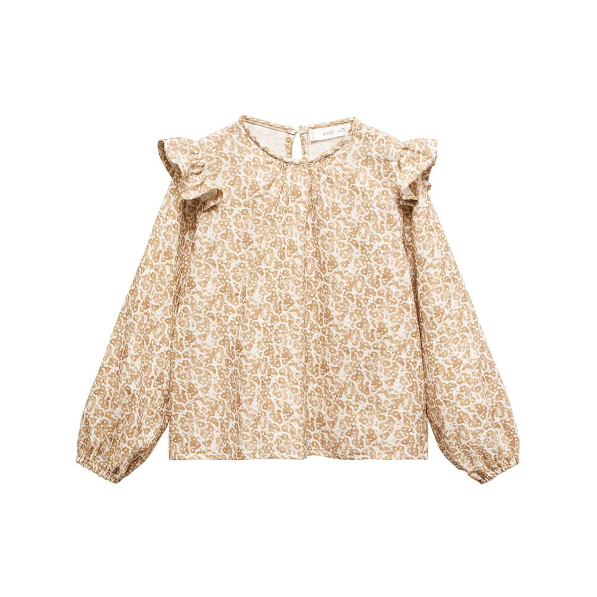 Bluse Mädchen Braun  10A von MANGO Kids