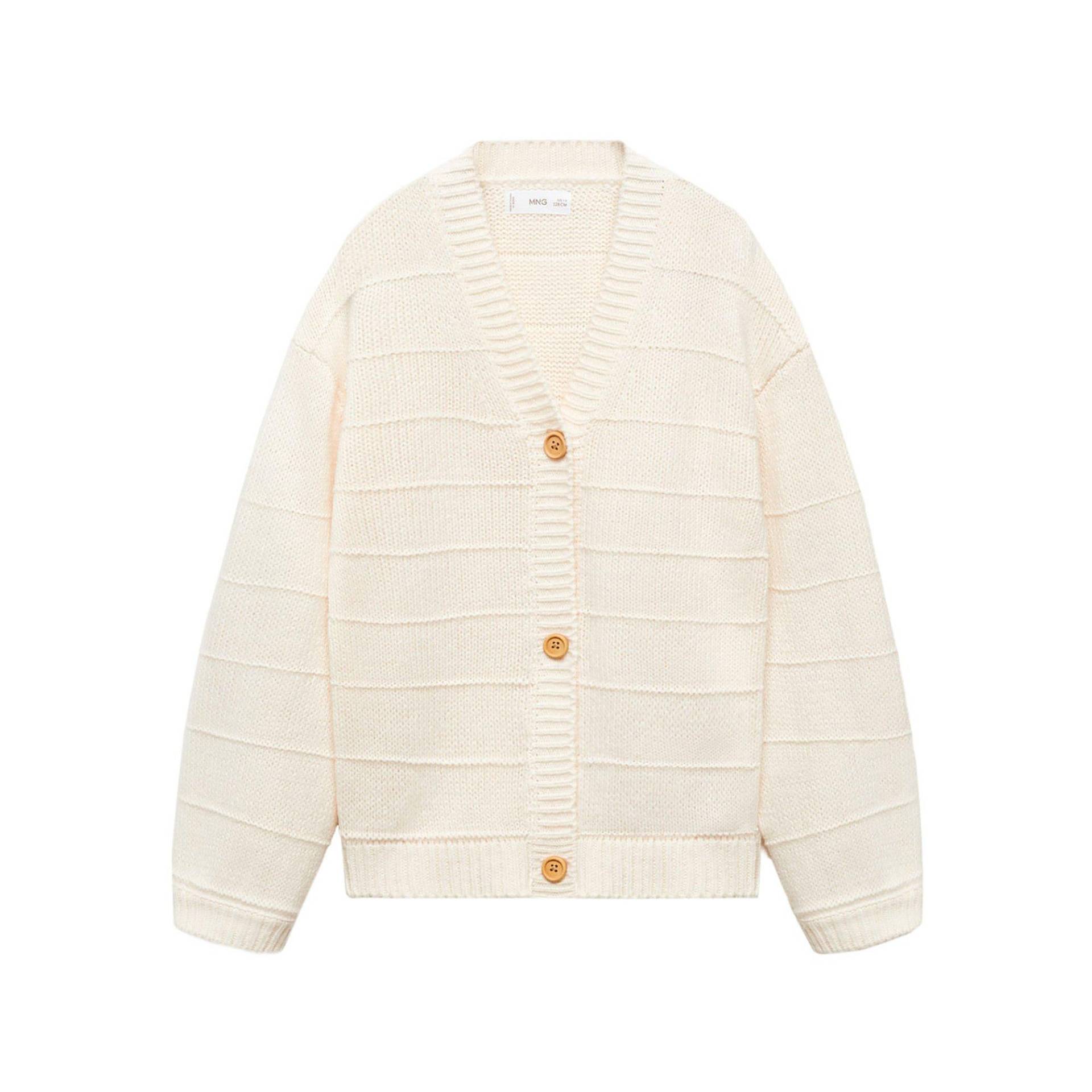 Cardigan, Langarm Mädchen Kühles Braun 12A von MANGO Kids