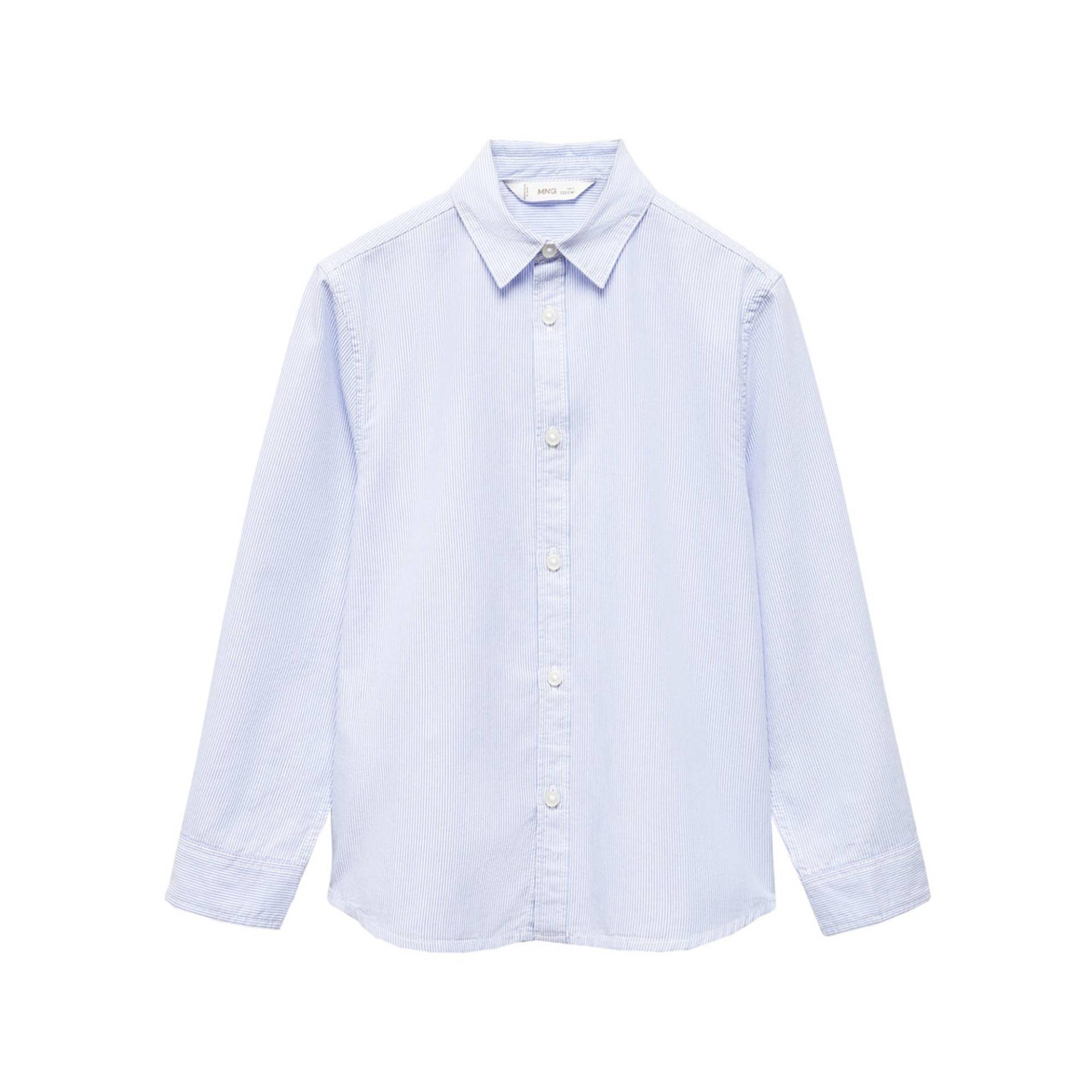 Hemd, Langarm Jungen Hellblau 13Y von MANGO Kids