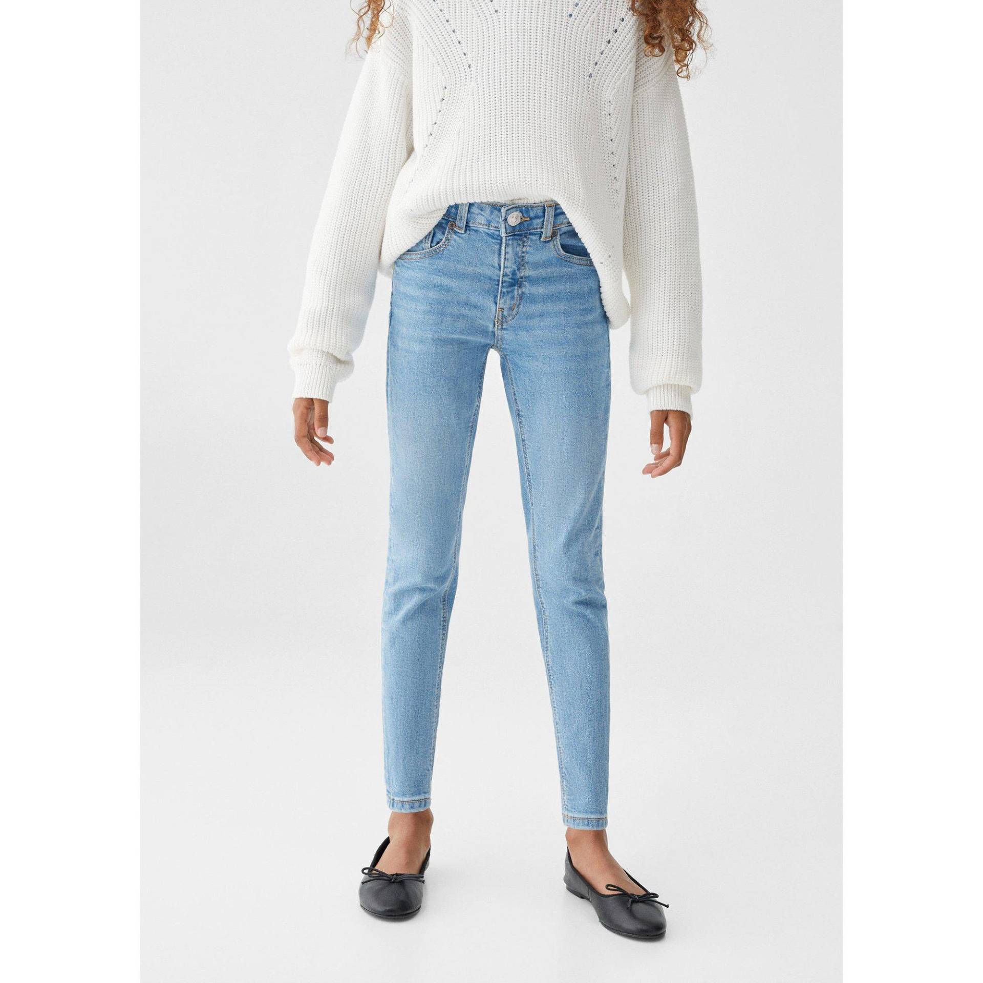 Jeans, Skinny Fit Mädchen Medium Stoned 7 Anni von MANGO Kids