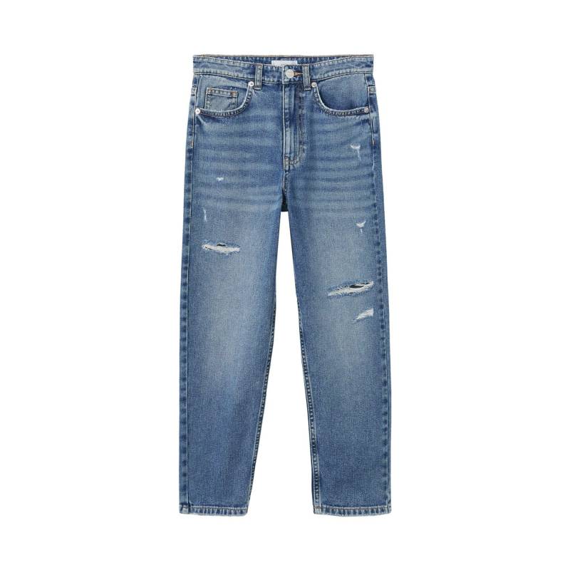 Jeans, Mum Fit Mädchen Blau Denim S von MANGO Kids