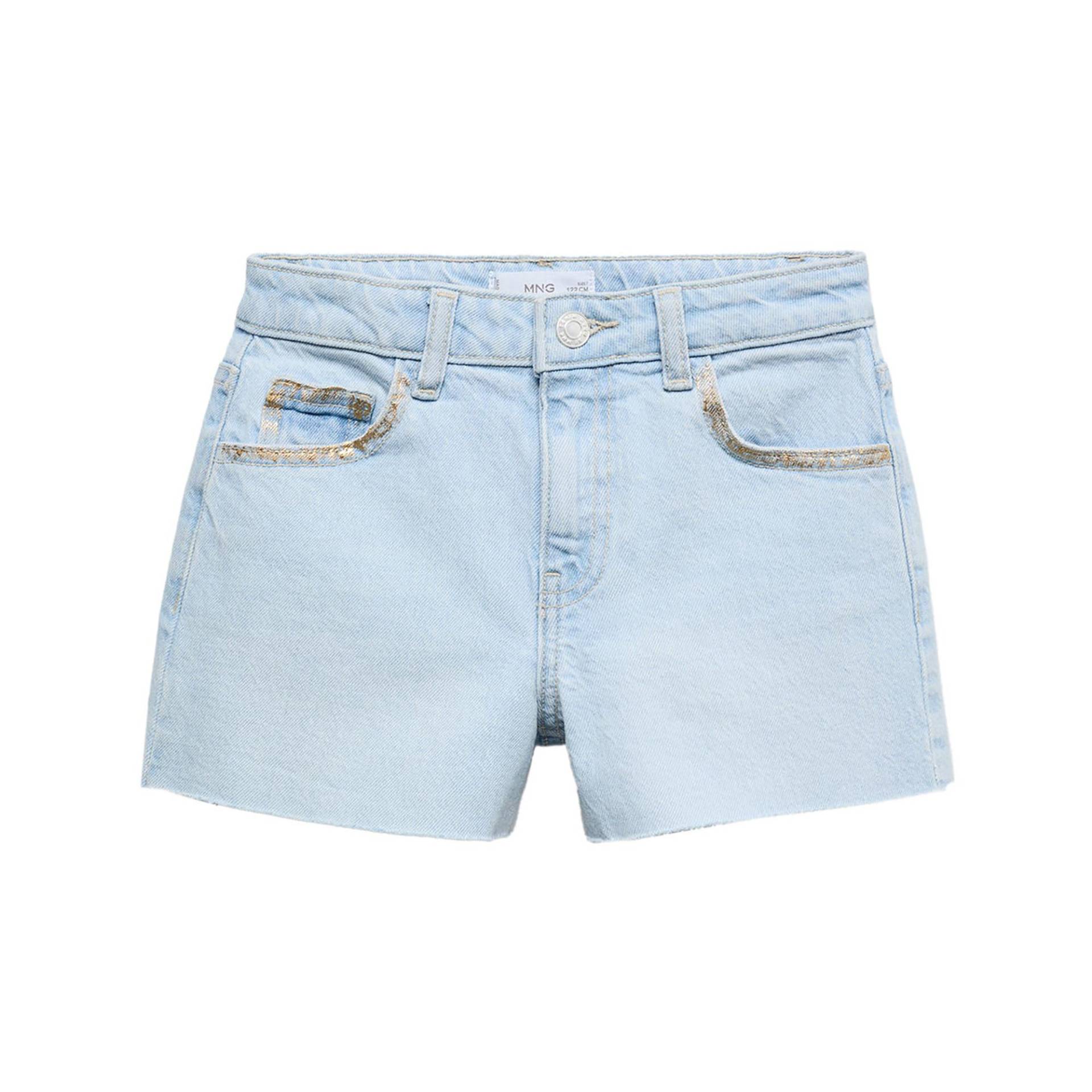 Shorts Mädchen Bleached Blau 10A von MANGO Kids