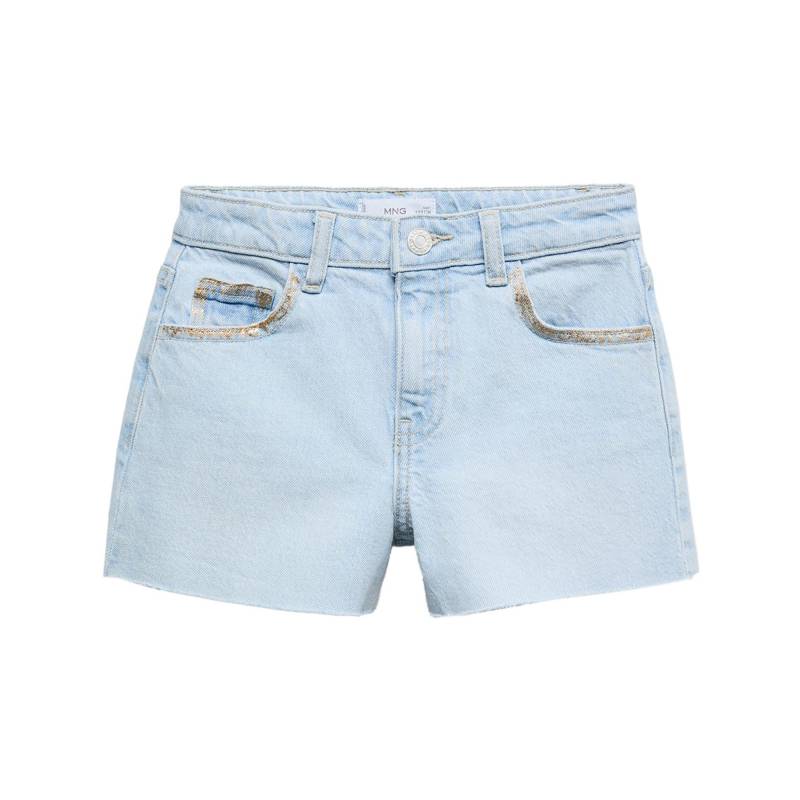 Shorts Mädchen Bleached Blau 9 Jahre von MANGO Kids