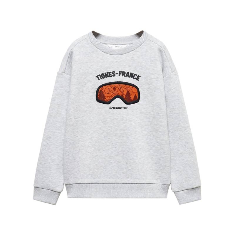 Sweatshirt Jungen Weiss Bedruckt 12A von MANGO Kids